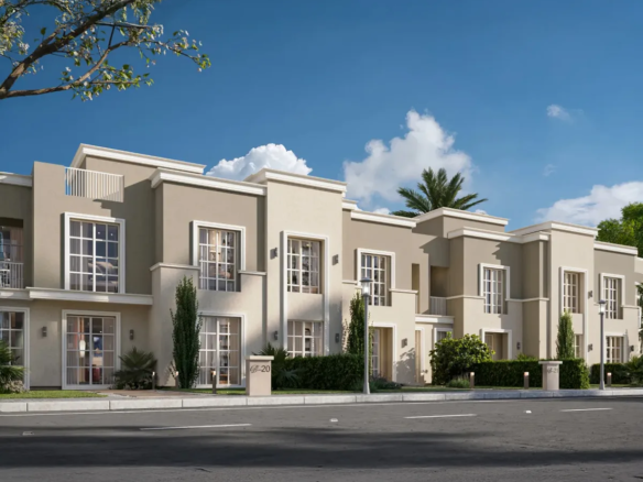 Pano Homes (The Butterfly) — Townhouse row on a tree-lined street